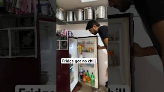 Fridge got no chill😵‍💫 sarcasm humour comedy funny fridge troll relatable [upl. by Wilhide]