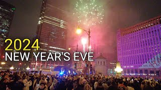 CHICAGO New Years Eve 2024 Countdown to 2024  December 31 2023 4k 60fps [upl. by Aninaj]