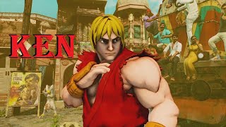 Street Fighter V ALL KEN MASTERS Character Cutscenes Story Mode Reuben Langdon [upl. by Latsyrk]