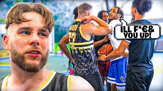 Miami Park Was CHAOS 5v5 Basketball [upl. by Ahtennek]