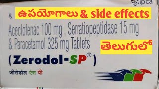 ZerodolSP tablet Uses amp side effects medicine in telugu [upl. by Elleinnod56]