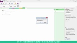 How to PasswordProtect OneNote [upl. by Markos]