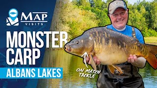 Method Feeder Fishing For BIG CARP  MAP Visits Albans Lakes [upl. by Garlanda592]