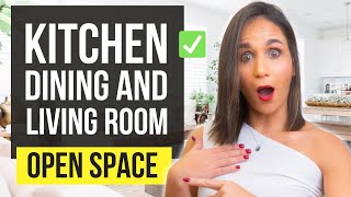 TOP 12 Living room  Dining room  Kitchen Interior Design Ideas  Open Space Home Decor [upl. by Opalina]