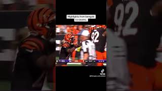 Bengals vs ravens highlights nfl bengalsnation shorts [upl. by Adnoryt]