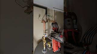 Installing an electric water heater and tank booster 💦 plumbing plumber asmr diy [upl. by Misak]