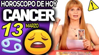 😖¡𝐏𝐄𝐋𝐈𝐆𝐑𝐎🔴𝐀𝐋𝐆𝐎 𝐆𝐑𝐀𝐕𝐄 𝐄𝐒𝐓𝐀́ 𝐏𝐀𝐒𝐀𝐍𝐃𝐎❌ Cancer ♋ MONHI VIDENTE 🔮 Horoscopo De Hoy 13 De Marzo 2024 ❤️ [upl. by Leirol]