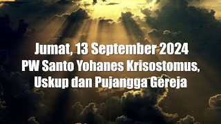 Renungan Harian Katolik Jumat 13 September 2024 [upl. by Busiek]