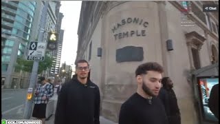 Adin Ross amp Sneako Visiting Maisonic Temple in Toronto Canada REACTION [upl. by Coussoule]