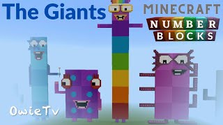 Numberblocks Minecraft THE GIANTS 110 Numberblocks 110 Made in Minecraft [upl. by Jessica]