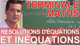 Logarithmes népériens  résolutions déquations et inéquations  MATHS  TS TES  Les Bons Profs [upl. by Okramed]