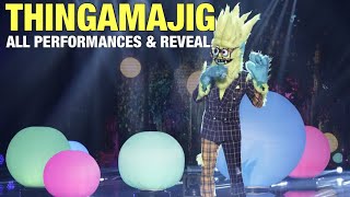 The Masked Singer Thingamajig All Clues Performances amp Reveal [upl. by Aikemehs]