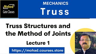 01 GATE  mechanics  TRUSS  Truss Structures and the Method of Joints [upl. by Briana]