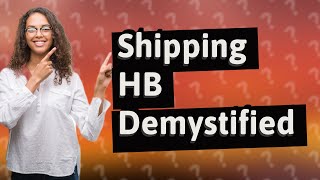 What is shipping HB in Amazon [upl. by Minabe]