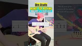 Dire Straits  Money for Nothing Main Riff Guitar Lesson  Tab  Tutorial guitar tutorial [upl. by Alduino]