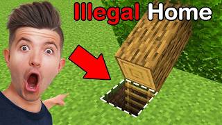 100 Illegal Houses In Minecraft [upl. by Boggers]