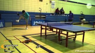 Sutanit Tangyingyong  STIGA 2013 Trick Shot Showdown [upl. by Ylek]