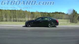 4k NEW Cadillac CTSV vs BMW M3 JB4 ECU  downpipes 475 RWHP [upl. by Nnylsoj]