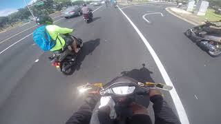 MOPED CRUISING WITH ONE LEG DOING 80MPH [upl. by Anoek]