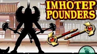 Shadow Fight 2 Special Edition INSANE Imhotep Pounders Defeating Buffalo and Mantis on INSANE [upl. by Ariayek486]