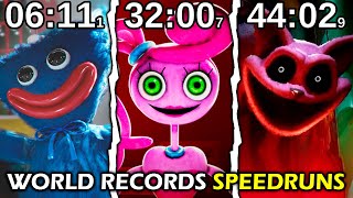 Poppy Playtime Chapter 1 2 3  The REAL World Records SPEEDRUNS No Glitches [upl. by O'Doneven]