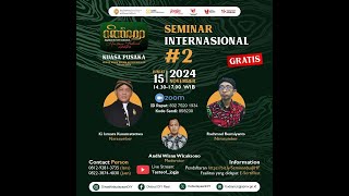 Seminar Internasional 2 Jogjakarta International Heritage Festival JIHF 2024 [upl. by Joash33]