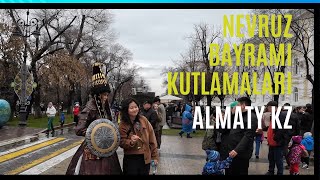 ALMATYDE NEVRUZ BAYRAMI KUTLAMALARI  Kazakistan [upl. by Orsini402]