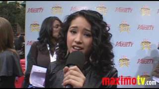 Justin Biebers Video Girl Jasmine V Interview at POWER OF YOUTH Event [upl. by Ivor]