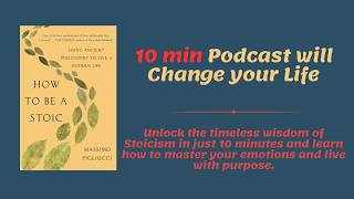 How to Live a Stoic Life by Massimo Pigliucci Life Changing Podcast [upl. by Trutko]