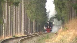 99 6101 der HSB mit dem Nikolauszug der IG HSB auf Bergfahrt kurz hinter Elend [upl. by Gebelein768]