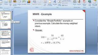 Calculating time weighted return of a portfolio in Excel [upl. by Rivi]