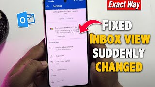 Fixed Outlook Inbox view suddenly changed [upl. by Lishe]