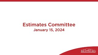 Estimates Committee [upl. by Eimarej]