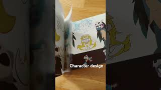 Check this flip page animation backgrounds animationcharacterdesign artbook flipthrough wakfu [upl. by Elayne]