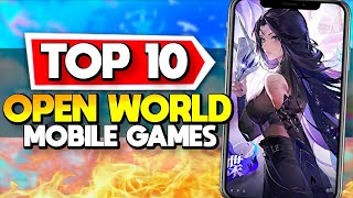 Top 10 Open World Mobile Games Android  iOS [upl. by Schilt]