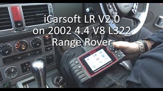 iCarsoft LR V20 on 2002 L322 Range Rover 44 V8 [upl. by Geis361]