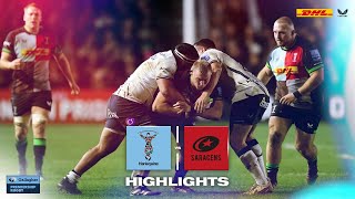 Premiership Rugby Highlights Saracens take the win in the London Derby [upl. by Toille]