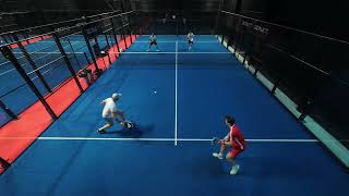 Padelmatch Torbjørn amp Erlend vs Eirik amp Bernard sett 1 [upl. by Atekihs235]