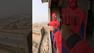 Spiderman rooftop freerun pov🤣parkourfreerun longjump shortslife spiderman rooftop [upl. by Carlisle]