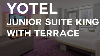 Yotel First Class Junior Suite King with Terrace  Room Walkthrough [upl. by Soelch]