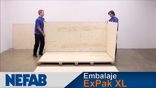 Montaje Caja De Madera  Embalaje Para Exportación ExPak XL [upl. by Adnovay626]