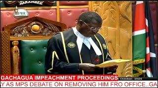 LIVE NOW DP GACHAGUA IMPEACHMENT PROCEEDINGS [upl. by Alimaj890]