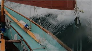 Drascombe Lugger “Lily Ella” Experiments with Heavy Weather Sail Configurations off Stonehaven [upl. by Fitzsimmons859]