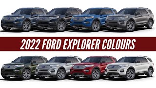 2022 Ford Explorer  All Color Options  Images  AUTOBICS [upl. by Rinum]