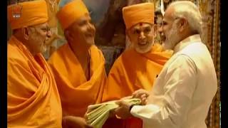 PM Modi attends the silver jubilee celebrations of Swaminarayan Akshardham in GandhinagarGujarat [upl. by Yhtrod]