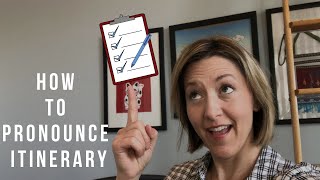 How to Pronounce ITINERARY in American English  Pronunciation Lesson learnenglish [upl. by Idyh]