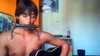 Blowing in the wind Bob Dylan Cover 3 strumenti [upl. by Ahsinnek]