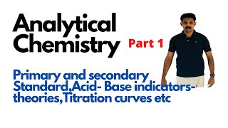 Analytical ChemistryPart1AJT ChemistryMalayalam [upl. by Dusa]