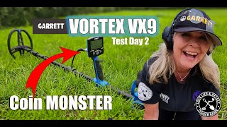 WOW the Garrett Vortex VX9 is a coin monster  Metal Detector review 2 [upl. by Otrebmal]