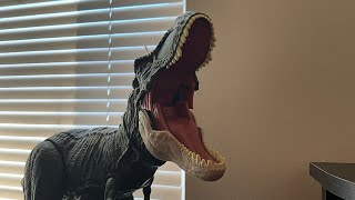 TRex stop motion test Jurassic World tyrannosaurus toy TRex stop motion for kids green TRex ￼ [upl. by Damian]